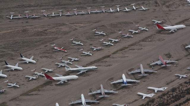 10 ungewöhnliche Flugzeugfriedhöfe