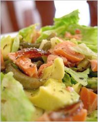 Salat из сёмги и авокадо