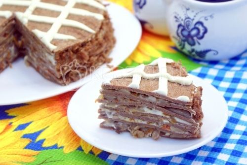 Panqueca торт с печенью