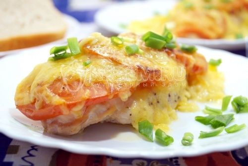 kylling филе с помидорами и сыром «София»