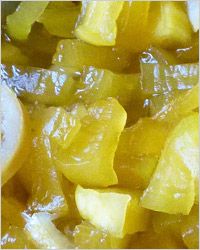 Fructe confiate из кабачков с мёдом и лимоном