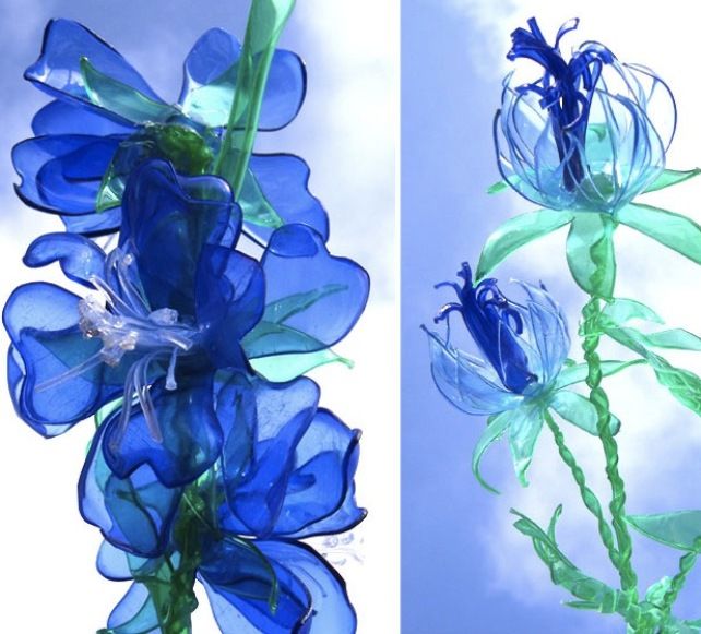 Flori din sticle de plastic