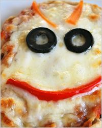 Mini pizzy «Страшные лица»