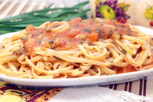 Fettuccini с томатным соусом