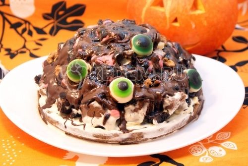 Oční víčko торт на Хэллоуин