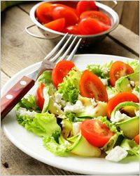 salat с кабачками и помидорами