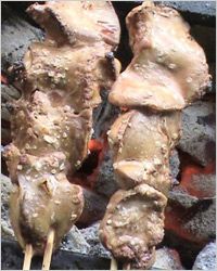 shish kebab из печени