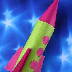 Jak může сделать ракету из бумаги