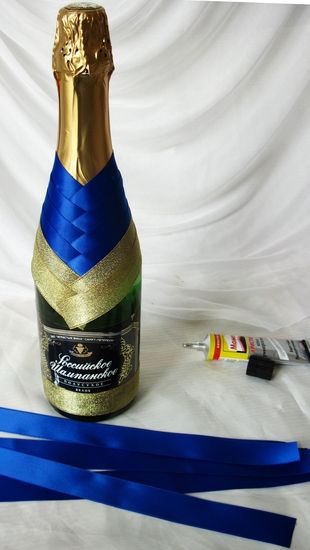 Jak ozdobić butelkę szampana