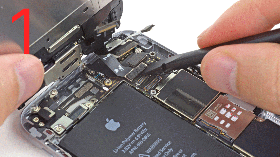 Como pode заменить аккумулятор на iPhone 6 (2)