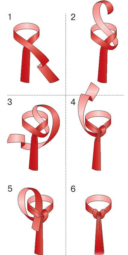 Wie man eine weibliche Krawatte bindet