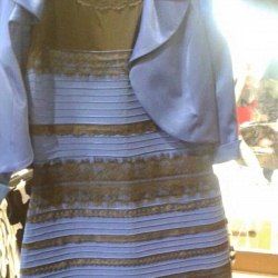 Jaký druh цвета это платье: белое-золотистое или сине-черное?