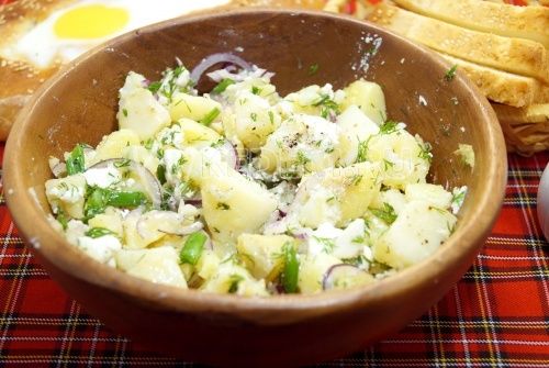 potet салат с брынзой