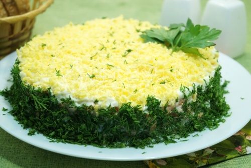 Klasické салат Мимоза 