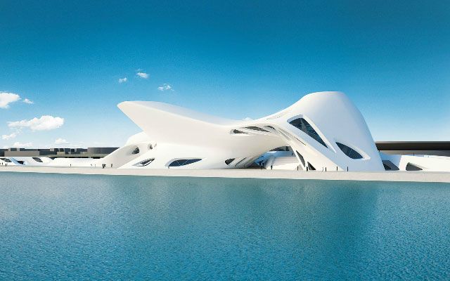 Utrolig arkitektur av fremtiden