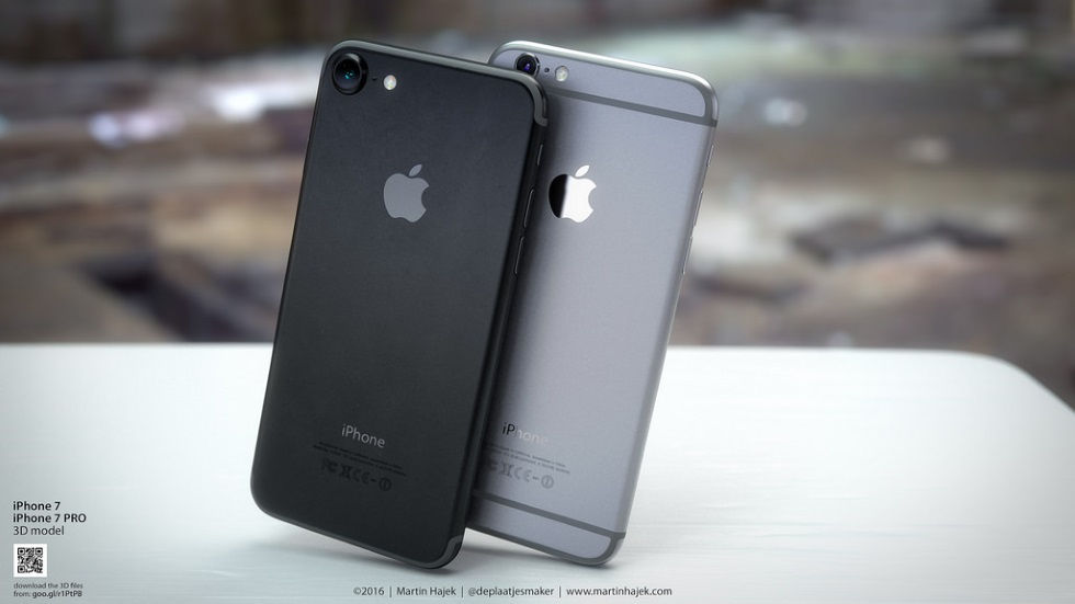 Nowy цветом iPhone 7 и iPhone 7 Plus станет глянцевый черный