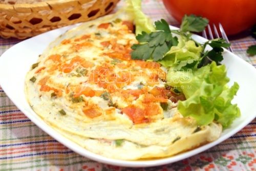Omelett с помидорами «Неаполитанский»