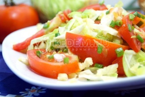 vegetabilsk салат с ревенем Рэнди