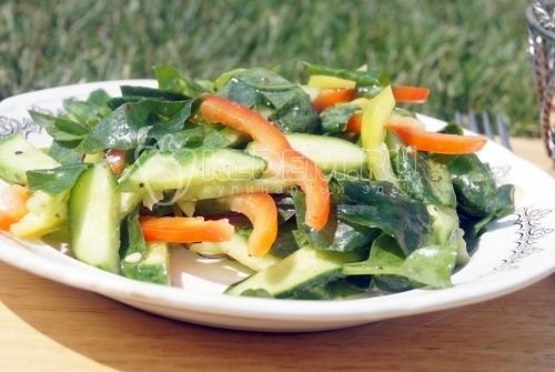 Vegetal салат со щавелем