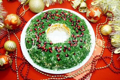 Salada «Рождественский венок»