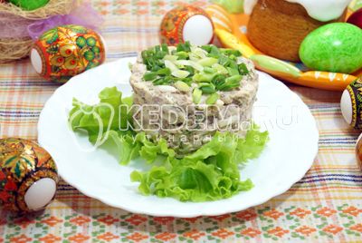Salada с печенью и сыром «Аврора»