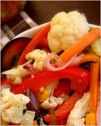 salată из цветной капусты «Овощной парад»