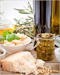 parmezán с оливковым маслом