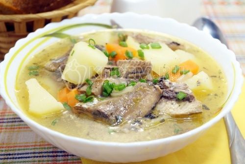 suppe из рыбных консервов
