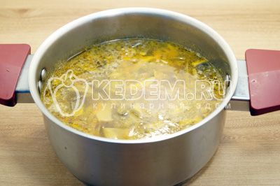 adăuga в суп овощи, посолить и варить на медленном огне 20 минут.