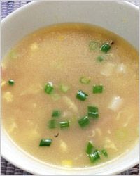 suppe с сыром и омлетом