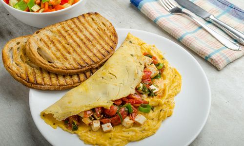 omletă с овощами - Завтрак для детей